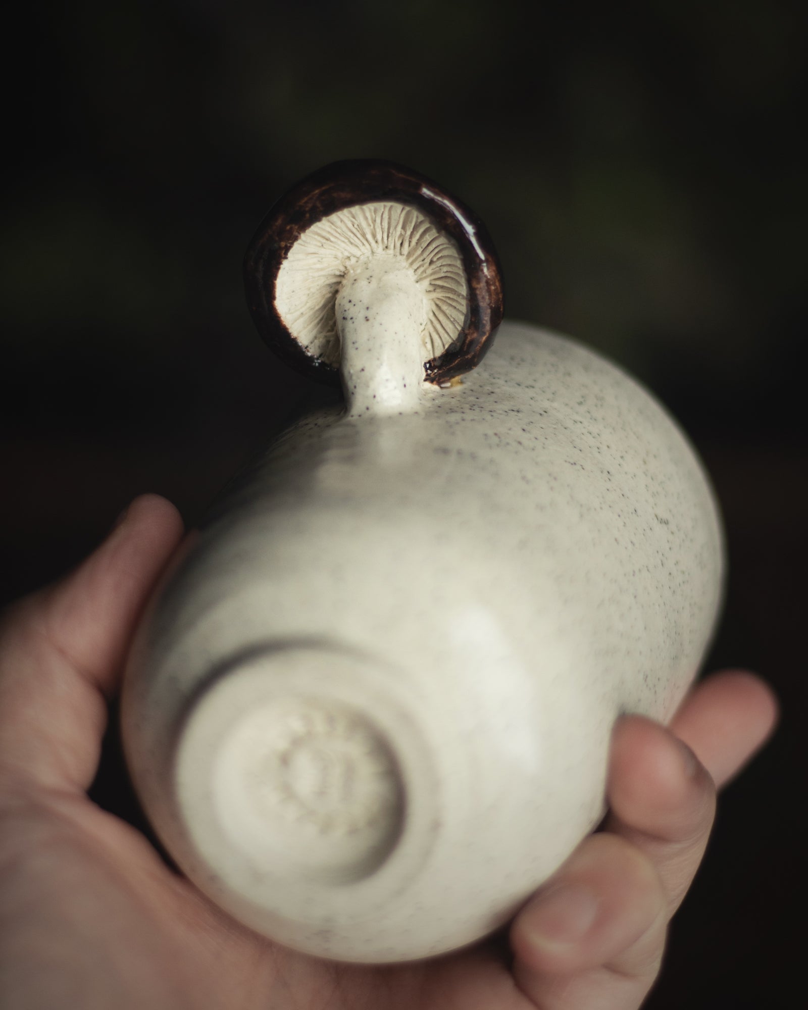 Shiitake Mushroom Cup (Glossy Handle)