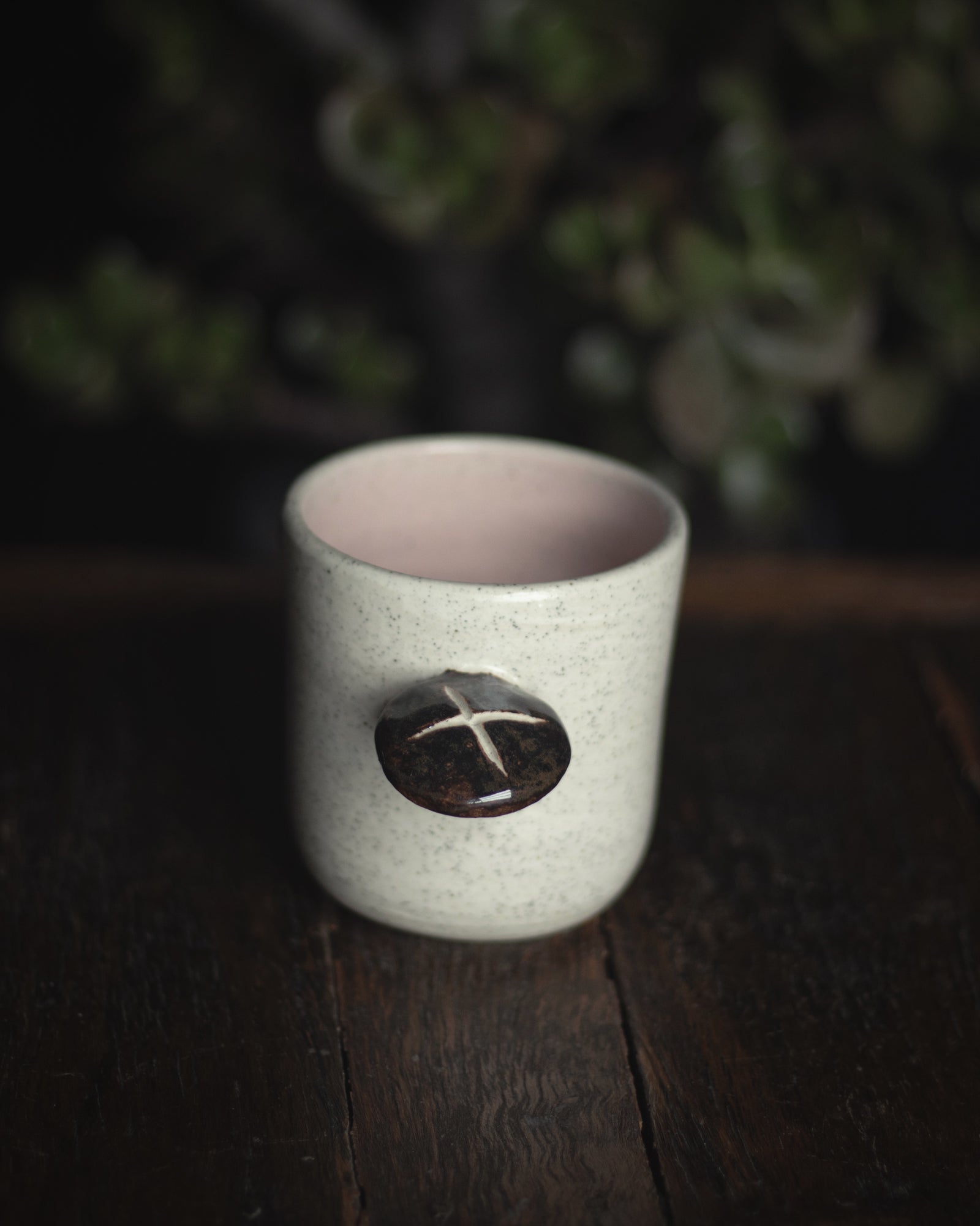 Shiitake Mushroom Cup (Glossy Handle)