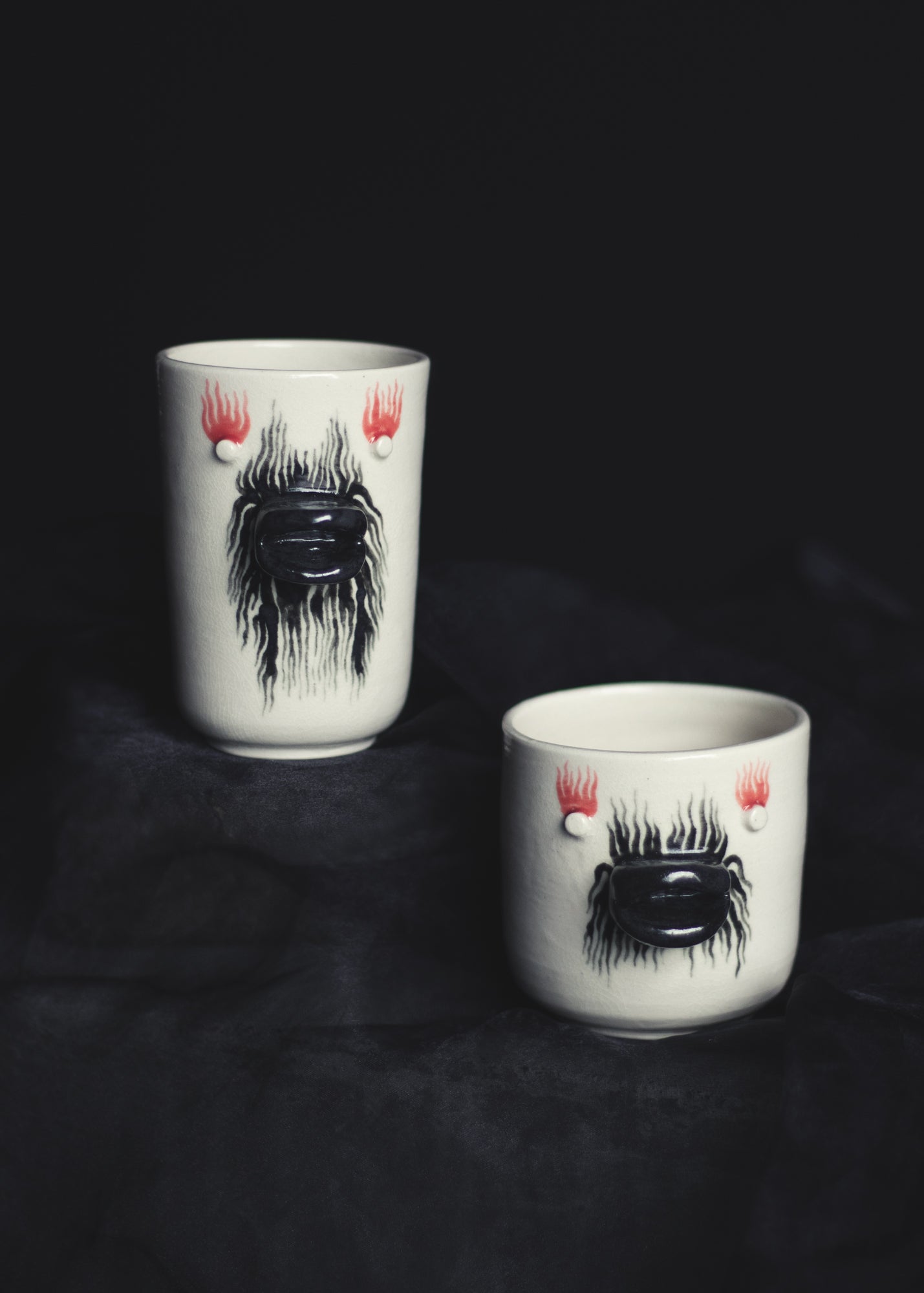 Corpse Paint Duck Cup - Red Eyes