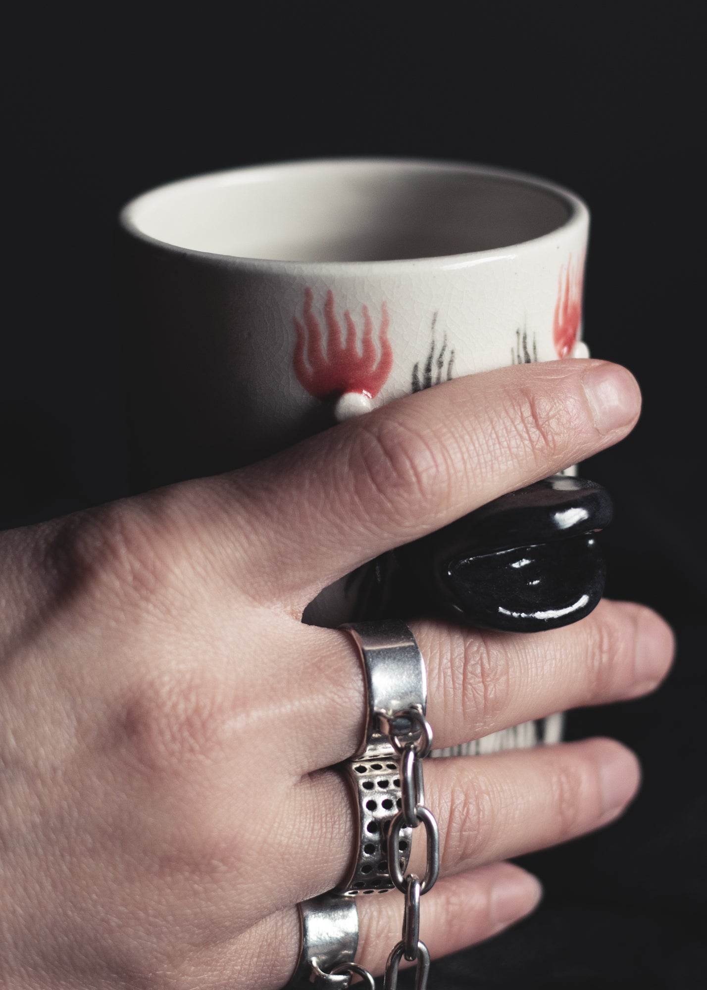 Corpse Paint Duck Cup - Red Eyes