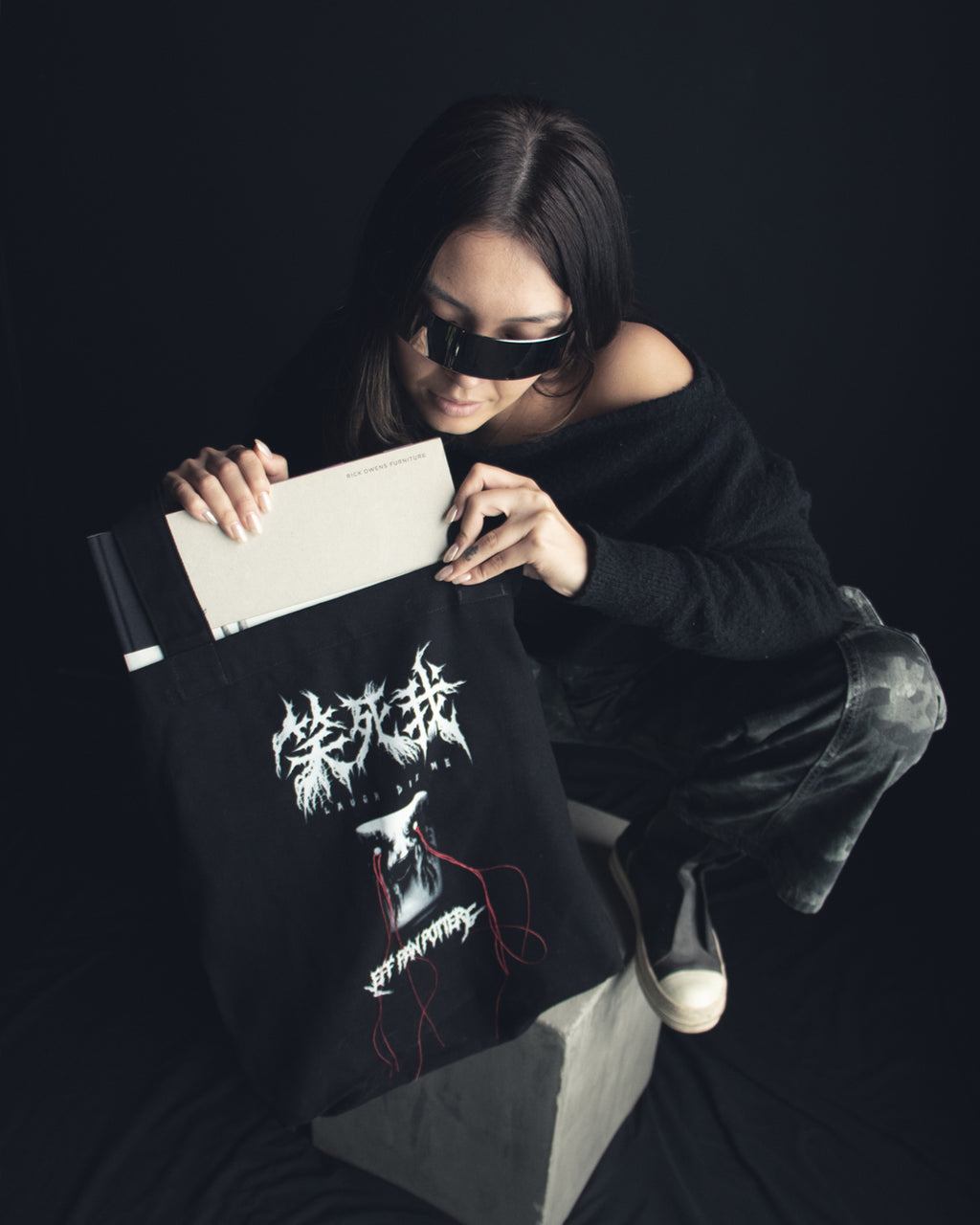 "Laugh Die Me" Tote Bag